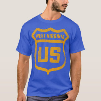 T-shirt Virginie-Occidentale - autoroute américaine en dét