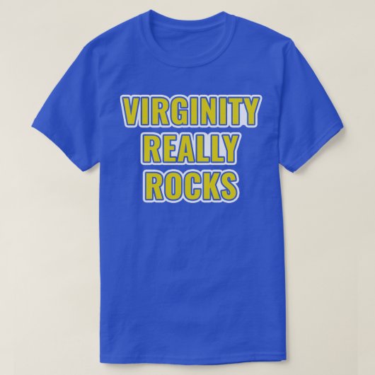 T-shirt Virginity Rocks Virgin (Design devant)