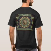 T-shirt Virgo 2026 Zodiac Mandala Art – Precision & Inner  (Dos)