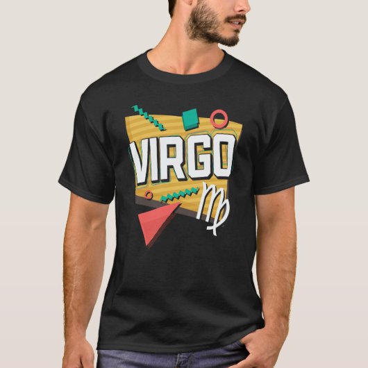 T-shirt Virgo 90s Horoscope Zodiac Sign Astrology (Devant)