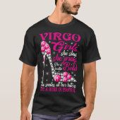 T-shirt Virgo Girl Like a Boss in Control chaussures en di (Devant)