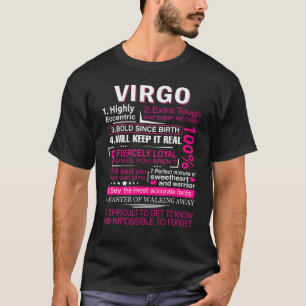 T-shirt Virgo Zodiac Anniversaire Filles Hommes Dit Virgo 