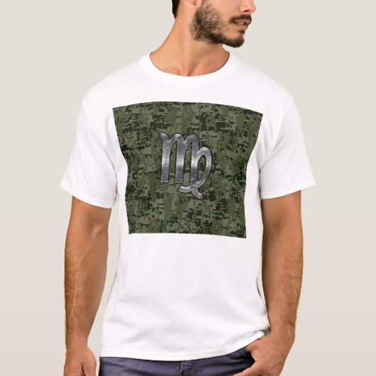 T-shirt Virgo Zodiac Connexion Olive Green Camion numériqu (Devant)