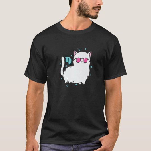 T-shirt Virgo Zodiac Sign as a Cat Horoscope (Devant)