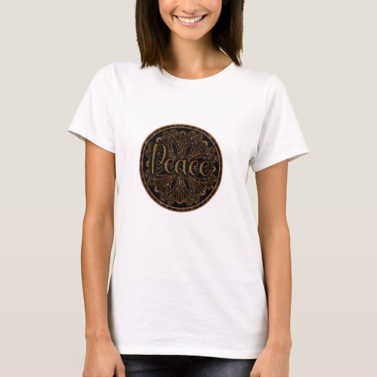 T-shirt Virtue Peace Mandala (Devant)