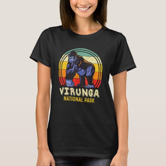 T-shirt Virunga National Park Congo Safari Gorilla Africa  (Devant)