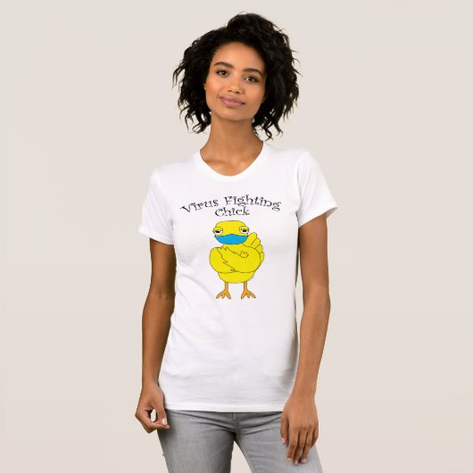 T-shirt Virus Fighting Chick (Devant entier)