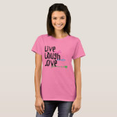 T-shirt Vis, Amour, Rire (Devant entier)