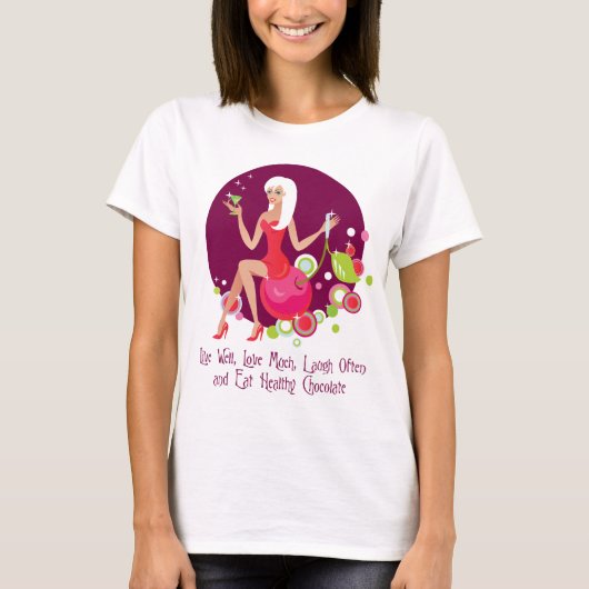 T-shirt Vis Bien, Aimez Beaucoup (Devant)