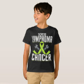 T-shirt Vis Lymphome Cancer Lime Sensibilisation Ruban Com (Devant entier)
