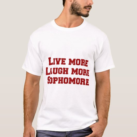 T-shirt Vis plus, rit plus, sophomore (Devant)