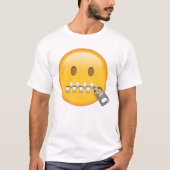 T-shirt Visage à bouche zippée - Emoji (Devant)