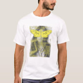 T-shirt Visage Abstrait et papillon (Devant)