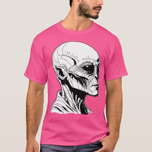 T-shirt Visage Alien (Devant)