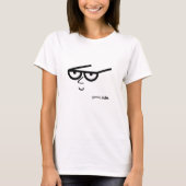 T-shirt Visage amusant avec lunettes de vue "Geek Rule" (Devant)