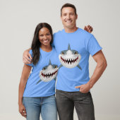 T-shirt Visage Animé de requin (Unisexe)