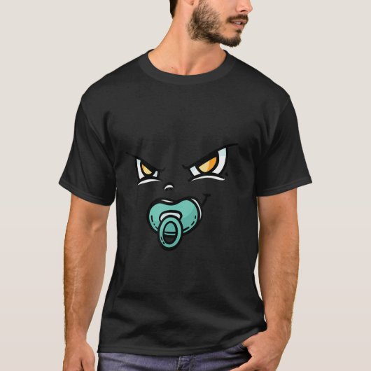 T-shirt Visage bébé en colère (Devant)
