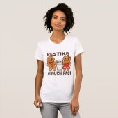 T-shirt Visage Boudeur au Repos – Duo de Gâteaux en Pain d (Devant entier)