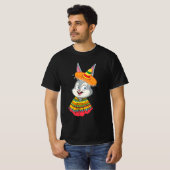 T-shirt Visage Bunny avec Sombrero Casquette Cinco De Mayo (Devant entier)