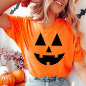 T-shirt Visage Citrouille de Jack-O-Lantern