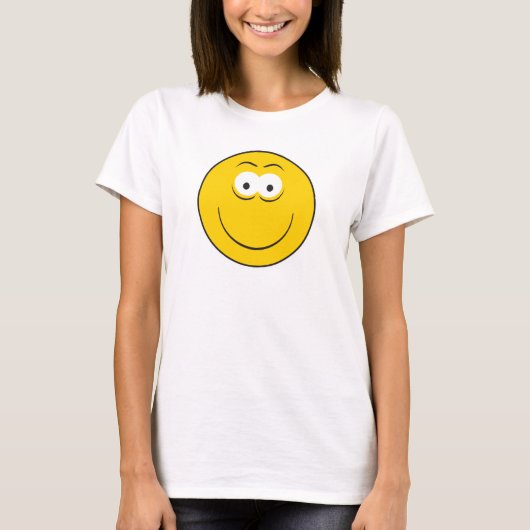 T-shirt Visage Classique Joyeux (Devant)