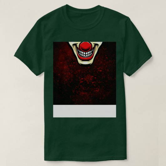 T-shirt Visage clown 1 effrayant (Design devant)