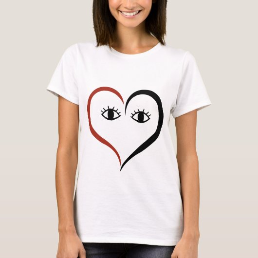 T-shirt Visage Cœur (Devant)
