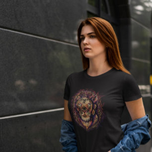T-shirt Visage coloré du lion