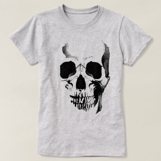 T-shirt visage crâne (Design devant)
