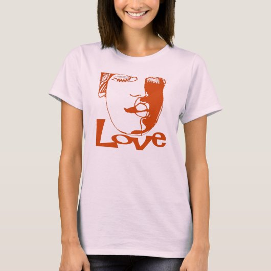 T-shirt Visage d'amour (Devant)