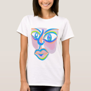 T-shirt Visage d'art moderne