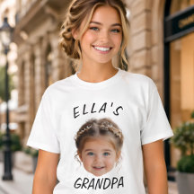 Visage de bébé personnalisé Photo Texte Grand-père