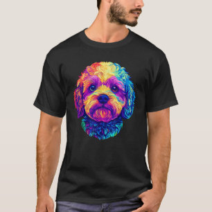 T-shirt Visage de Bichon Frisé Coloré Amoureux de Chien Ho