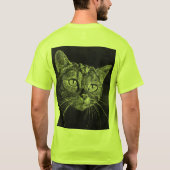 T-shirt Visage de chat mon dessin de lycée (Dos)