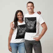 T-shirt Visage de chat mon dessin de lycée (Unisexe)