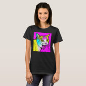 T-shirt Visage de chaton grognon chat charmant (Devant entier)