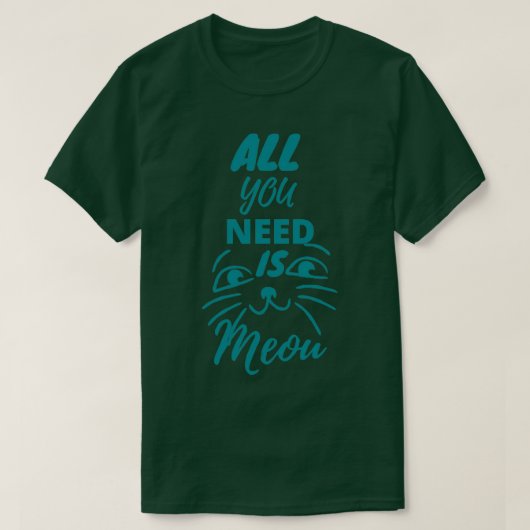 T-shirt visage de chats mignons (Design devant)