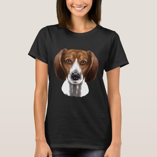 T-shirt Visage de chien beagle (Devant)