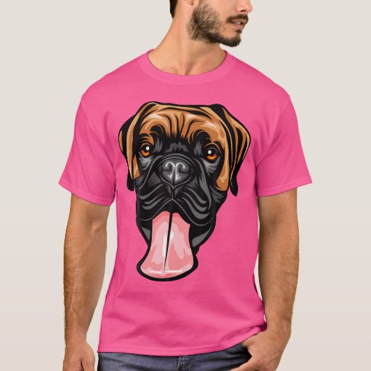 T-shirt Visage de chien de cool (Devant)