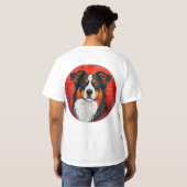 T-shirt Visage de chien mignon (Dos entier)