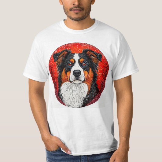 T-shirt Visage de chien mignon (Devant)