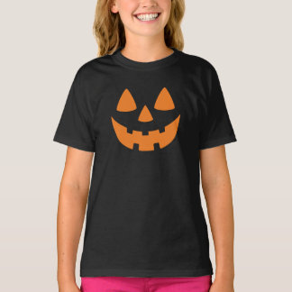 T-shirt Visage de citrouille, citrouille Jack O Lantern
