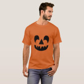 T-shirt Visage de citrouille Jack O Lantern (Devant entier)