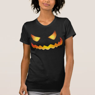 T-shirt Visage de citrouille pour Halloween...