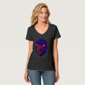 T-shirt Visage de corbeau Halloween 2 (Devant entier)