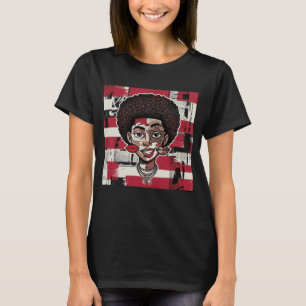 T-shirt Visage de dessin animé en collage abstrait