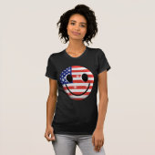 T-shirt visage de drapeau (Devant entier)