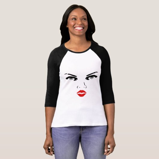 T-shirt Visage de femmes (Devant entier)