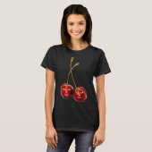 T-shirt Visage de fruit suspendu bas drôle (Devant entier)