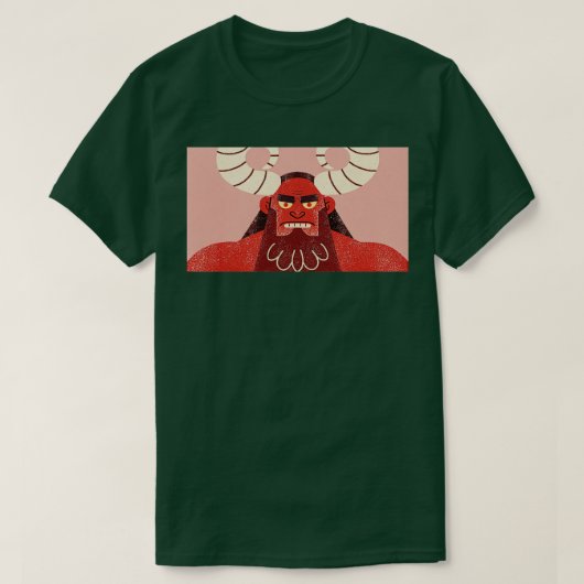 T-shirt visage de hellboy (Design devant)